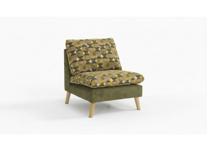 Fauteuil de club relaxant et de design, canapé-lit individuel, fauteuil de télévision en tissu d'ameublement