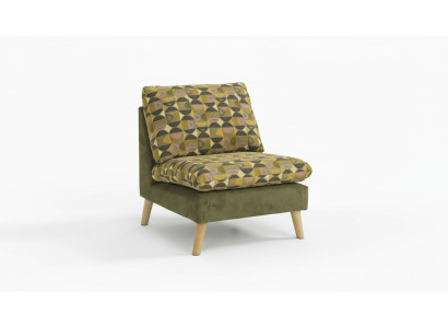 Fauteuil de club relaxant et de design, canapé-lit individuel, fauteuil de télévision en tissu d'ameublement