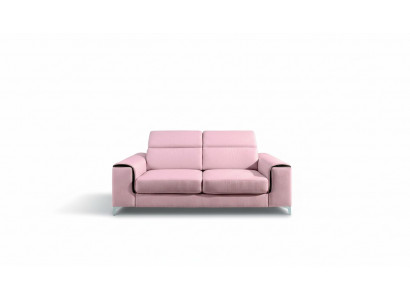 Un canapé 2 places moderne et confortable de couleur rose élégante