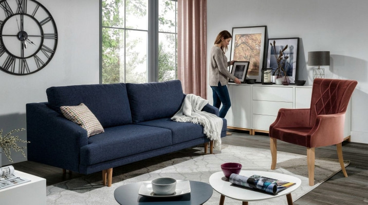 Stylisch, sehr weiches, ultra bequemes Schlafsofa im modernen Stil.
