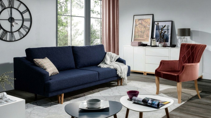Stylisch, sehr weiches, ultra bequemes Schlafsofa im modernen Stil.