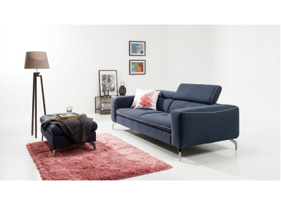 Canapé design Chesterfield 3 places en tissu d'ameublement pour canapés en tissu nouvel