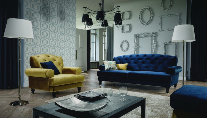Ensemble de canapé design classique 3+1 Canapé Chesterfield Rembourré Canapés Set nouveau