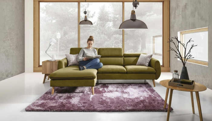 Canapé d'angle Canapé Canapé Sofa d'angle Ensemble moderne de sofa Canapés Canapés Paysage de vie
