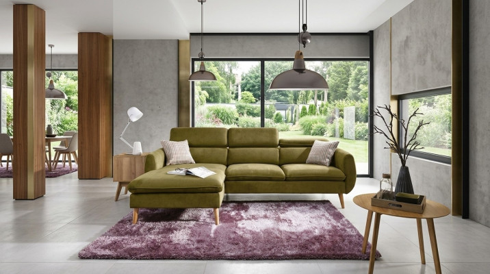 Canapé d'angle Canapé Canapé Sofa d'angle Ensemble moderne de sofa Canapés Canapés Paysage de vie
