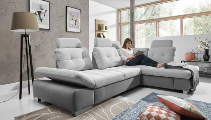 Coin textile pour canapé d'angle canapé sofa tissu coussin coin suite tissu sommeil paysage de vie nouveau.