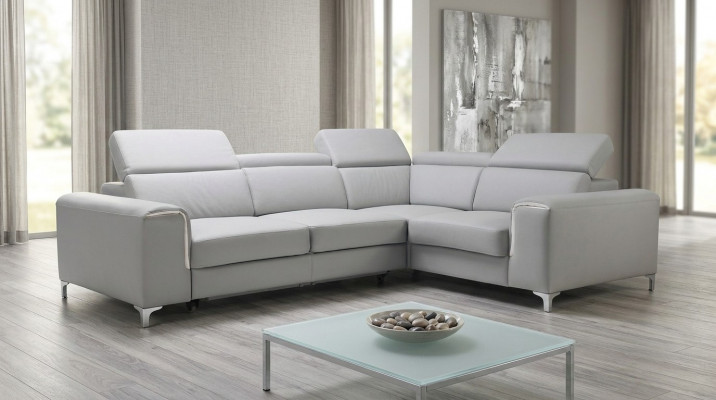 Élégant, Canapé d'angle confortable pour un intérieur doux et confortable.