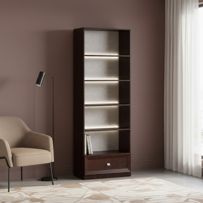 Système de mobilier de bureau Vitrine Armoire de rangement Classique r Déco Armoire en bois Étagère