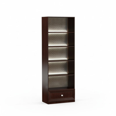 Système de mobilier de bureau Vitrine Armoire de rangement Classique r Déco Armoire en bois Étagère