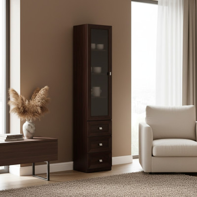 Système de mobilier de bureau décoratif Vitrine Armoire de classement Étagères Classique en bois Armoire