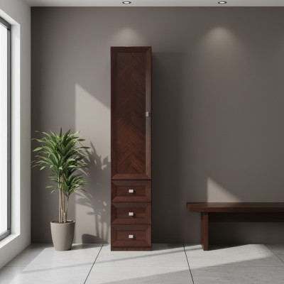Système de meubles de bureau Vitrine Armoire de classement Étagère Classique en bois Armoire décorative