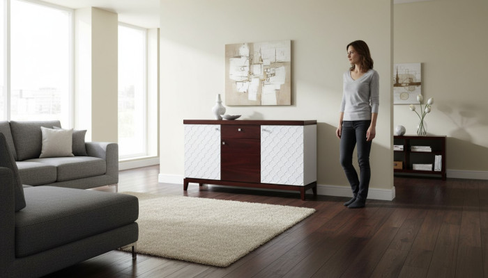 Designer Kommode Schrank Schubladenkommode Sideboard Schubladen Dekorative Regal Holz
