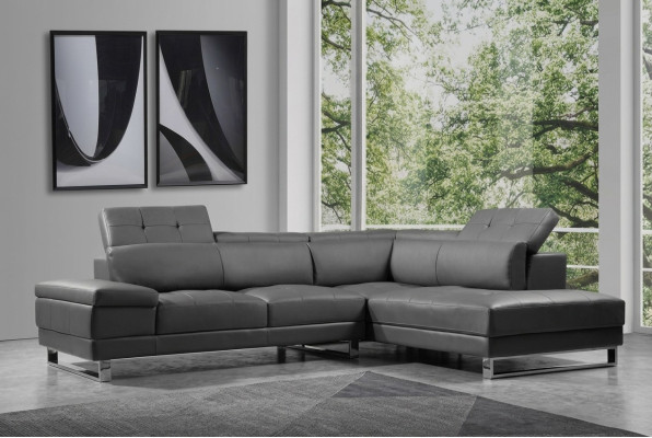 Canapé en cuir design Canapé Canapé Tissu Coin Assise Suite Paysage de vie