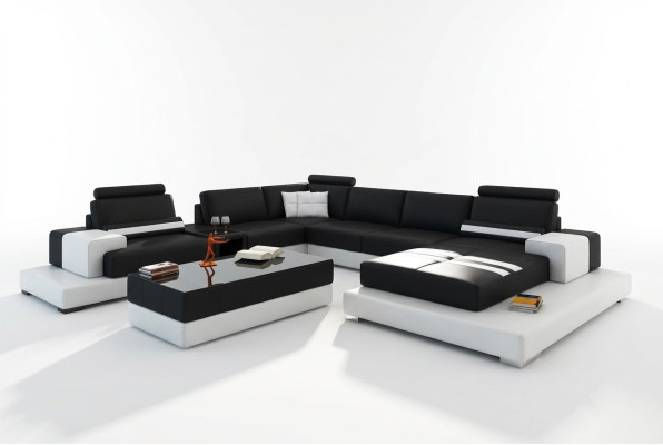 Moderne XXL Big Living Landschaft Sofa Couch Polster Ecksofas Suite