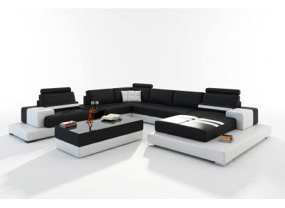 Moderne XXL Big Living Landschaft Sofa Couch Polster Ecksofas Suite