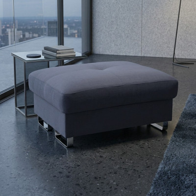 XXL Pouf de club Lounge Tabouret Cuir Textile Ottoman Designer Pouf nouveau