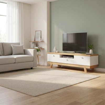 Meuble TV Buffet Meuble TV Armoire TV Table moderne en bois Armoire en bois Aspen ASRTV