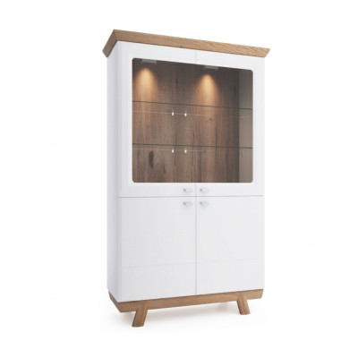 Vitrine moderne Armoire Salon Armoire haute Armoire d'hôtel Armoire de classement Aspen AS-W2