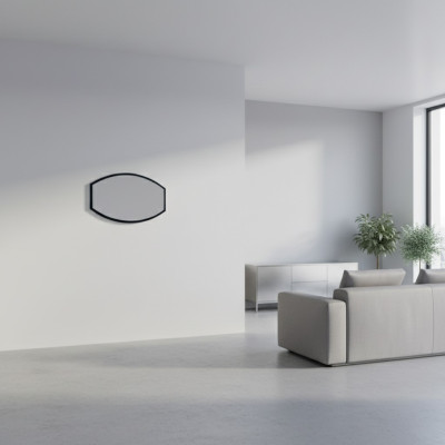 Miroir Miroir mural designer Planchers Salon Salle de bain Bois Verre Décoration design