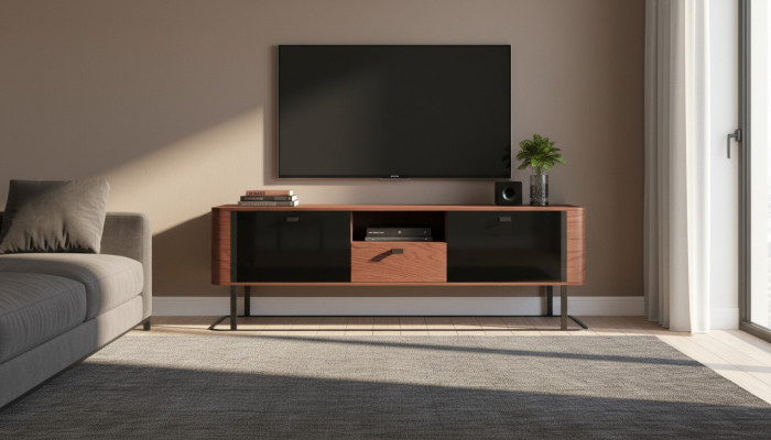 Commode de bureau Armoire en bois Commode en bois Commode moderne Meuble TV