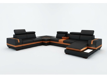 Canapé en cuir Canapé Canapé en forme de U Design Canapé moderne Canapé d'angle Canapés Design 5099