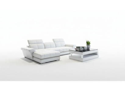 Canapé en cuir canapé canapé rembourrage salon paysage designer canapé en cuir en forme de L