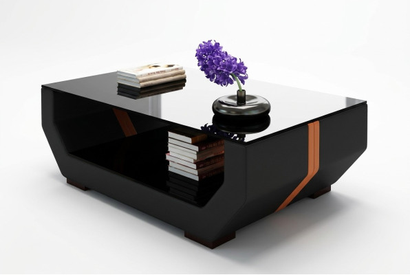 Tables basses de luxe en cuir Polser Table d'appoint design pour salon Table