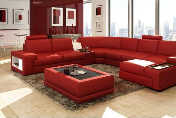 Tables basses de luxe en cuir Polser - Table d'appoint de designer pour le salon