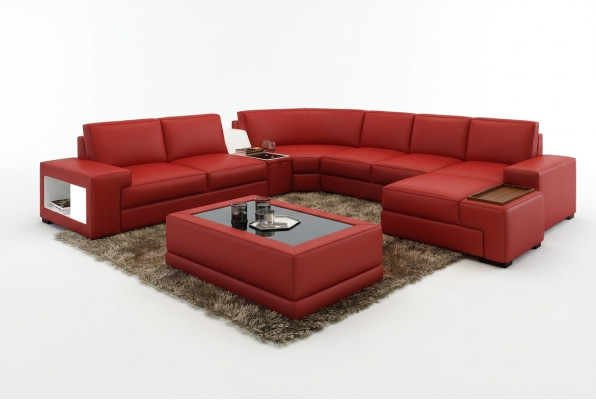 Tables basses de luxe en cuir Polser - Table d'appoint de designer pour le salon