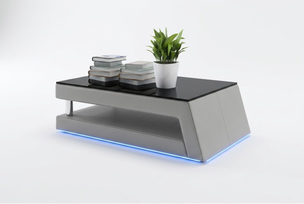 Table d'appoint de canapé en verre design moderne Tables de salon Table basse