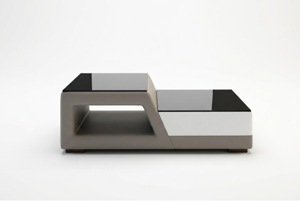 Table basse en verre de design moderne Table d'appoint Canapé Tables Salon Table basse Table