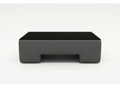 Cuir Café Design Canapé Rembourrage Table Verre Salon Tables Tables
