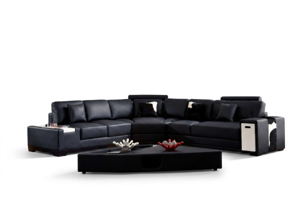 Canapé d'angle design Tapisserie Canapé en cuir Canapés Canapé XXL