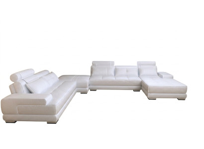 Conception moderne Canapé en cuir pour canapé-lit rembourré Design Moderne Paysage d'ameublement en tissu Sofa Sofa Seat