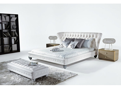 Lit Double Designer Lits En Cuir Chesterfield De Luxe Pour Chambre D'hôtel