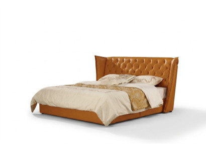 Designer-Liegesofa, Doppelbett, Betten, Ledersofa Chesterfield, Luxuriöses Hotel-Schlafzimmer
