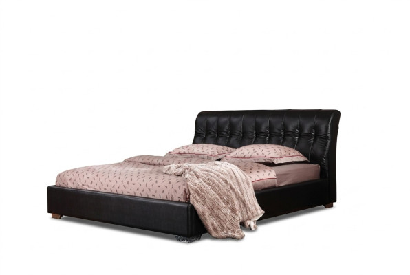Chambre de designer Lit double Lit Lits Cuir Hôtel de luxe Rembourrage
