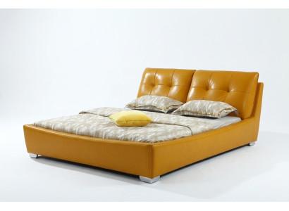 Lit de designer Chambre à coucher Lit double Lits Cuir Hôtel de luxe Rembourrage