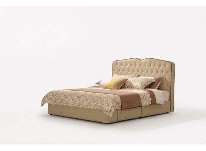 Hôtel de design moderne Lits Lit XXL Luxe Double Cuir Chesterfield