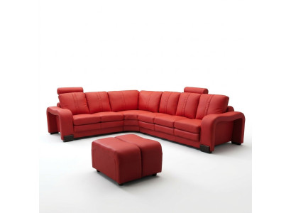 XXL Canapé d'angle multifonction en cuir Canapé Canapé Siège Rembourrage Moderne Grand