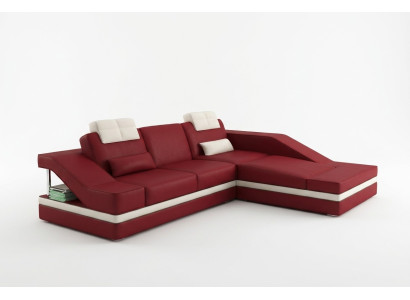 Coins de design Canapé d'angle Rembourrage XXL BigCouch Canapé en cuir Ensemble de canapés