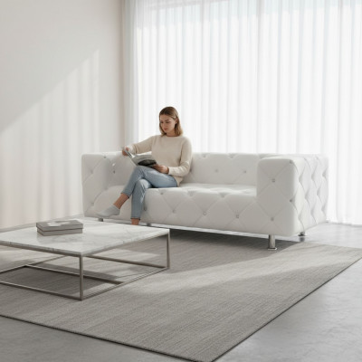 Canapé Chesterfield Canapé en cuir Designer KristAll n Revêtement de canapé Canapé Rembourrage Canapés Canapés neufs
