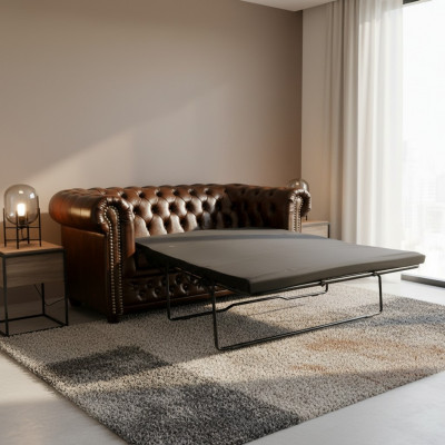 Canapé Chesterfield York 2 places avec fonction lit Canapé Upholstery Canapés Sofas neufs