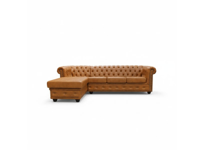 Canapé en cuir Chesterfield canapé canapé canapé d'angle canapé en cuir suite tissu canapé d'angle