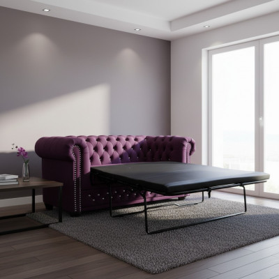 Chesterfield York Blink avec fonction lit Textile Canapé Rembourrage Canapés Canapés neufs.