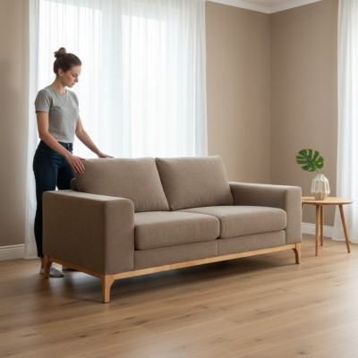 Canapé 2 places Tissu d'ameublement Canapé Bureau Designer Bureau Cabinet d'avocats Tabouret Canapés Sofa