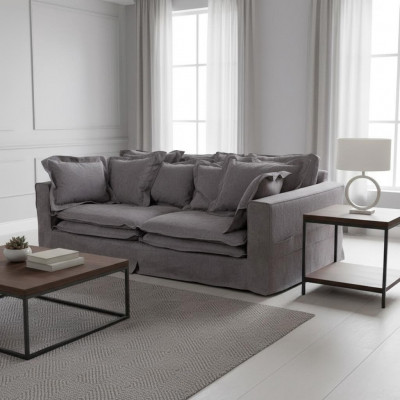 Canapé d'angle rembourré XXL moderne Canapés Rembourrage Canapé Canapé Grand canapé textile 240 cm nouveau