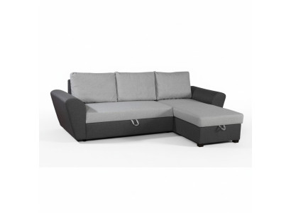 Canapé d'angle design avec fonction lit Alina, nouveau canapé d'angle avec siège rembourré
