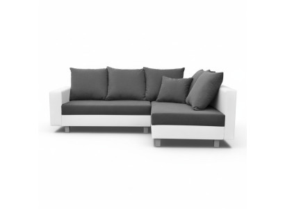 Canapé d'angle design Canapé d'angle en L Fonction lit Canapé Siège Canapés d'angle Revêtement textile neuf