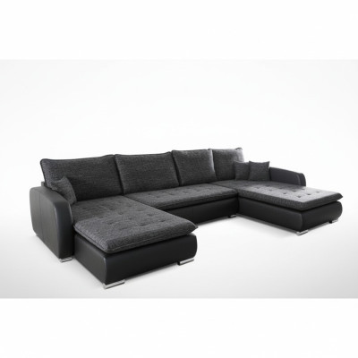 Canapé d'angle design Canapé Elena Fonction lit Canapé Rembourrage Siège Canapés d'angle XXL neufs